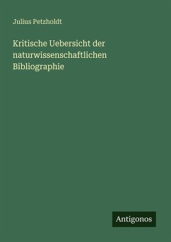 Cover Kritische Uebersicht der naturwissenschaftlichen Bibliographie