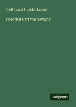 Cover Friedrich Carl von Savigny