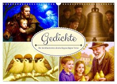 Cover Gedichte. Die berühmtesten deutschsprachigen Verse (Wandkalender 2026 DIN A3 quer), CALVENDO Monatskalender