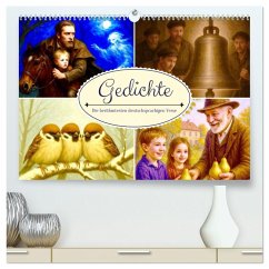 Cover Gedichte. Die berühmtesten deutschsprachigen Verse (hochwertiger Premium Wandkalender 2026 DIN A2 quer), Kunstdruck in Hochglanz