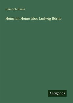 Cover Heinrich Heine über Ludwig Börne