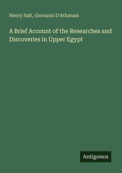 Cover A Brief Account of the Researches and Discoveries in Upper Egypt