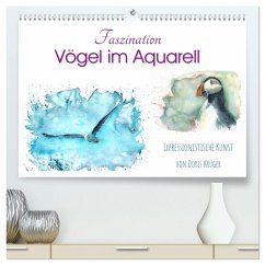 Faszination Vögel im Aquarell - Expressionistische Kunst von Doris Krüger (hochwertiger Premium Wandkalender 2026 DIN A2 quer), Kunstdruck in Hochglanz Cover Faszination Vögel im Aquarell - Expressionistische Kunst von Doris Krüger (hochwertiger Premium Wandkalender 2026 DIN A2 quer), Kunstdruck in Hochglanz