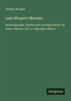 Cover Lady Morgan's Memoirs