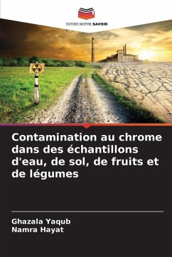 Cover Contamination au chrome dans des échantillons d'eau, de sol, de fruits et de légumes