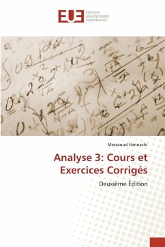 Cover Analyse 3: Cours et Exercices Corrigés