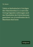 Tafeln zu Redtenbacher's Vorträgen über Maschinenbau in 13 nach dem Vortrag folgenden Lieferungen nach den Wandtafeln des Polytechnicums gezeichnet von 30 studirenden des II. Maschinen BauCurses