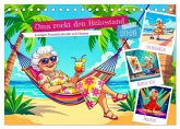 Oma rockt den Ruhestand - Lustiger Frauenkalender mit Humor (Tischkalender 2026 DIN A5 quer), CALVENDO Monatskalender