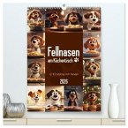 Fellnasen am Küchentisch - 12 KI-Motive mit Hunden (hochwertiger Premium Wandkalender 2026 DIN A2 hoch), Kunstdruck in Hochglanz