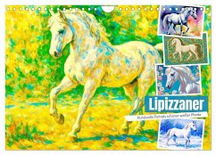 Cover Lipizzaner. Kunstvolle Porträts schöner Pferde (Wandkalender 2026 DIN A4 quer), CALVENDO Monatskalender