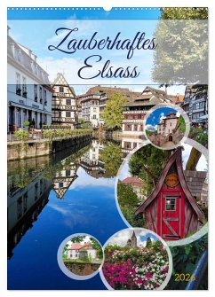 Cover Zauberhaftes Elsass (Wandkalender 2026 DIN A2 hoch), CALVENDO Monatskalender