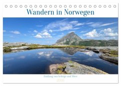 Cover Wandern in Norwegen - Einklang von Gebirge und Meer (Tischkalender 2026 DIN A5 quer), CALVENDO Monatskalender