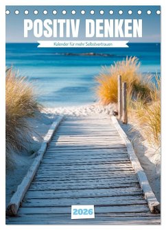 Cover Positiv denken - Kalender für mehr Selbstvertrauen (Tischkalender 2026 DIN A5 hoch), CALVENDO Monatskalender