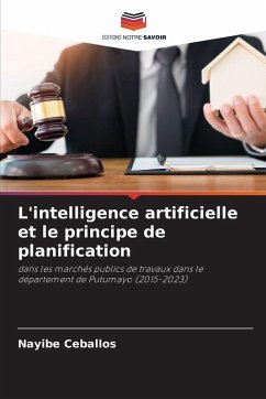 Cover L'intelligence artificielle et le principe de planification