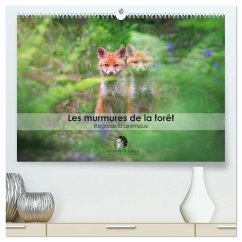 Cover Les murmures de la forêt - Regards d'animaux (Calendrier mural 2026 DIN A2 vertical) calendrier de bureau