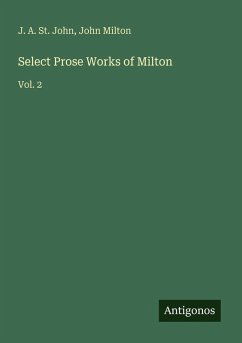 Cover Select Prose Works of Milton