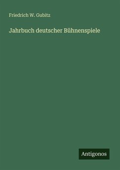 Cover Jahrbuch deutscher Bühnenspiele