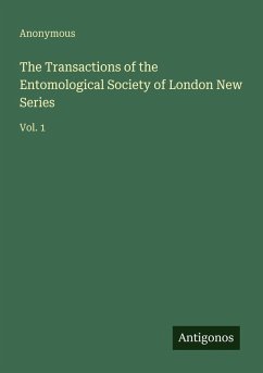 Cover The Transactions of the Entomological Society of London New Series