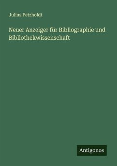 Cover Neuer Anzeiger für Bibliographie und Bibliothekwissenschaft