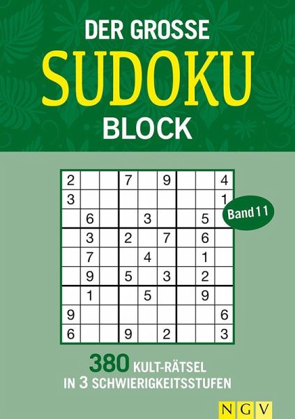 Der große Sudoku-Block - Band 11 Der große Sudoku-Block - Band 11