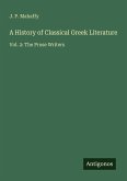 A History of Classical Greek Literature