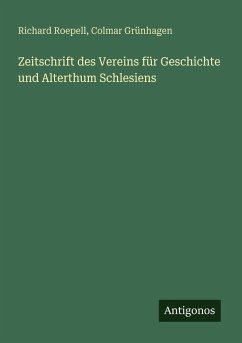 Cover Zeitschrift des Vereins für Geschichte und Alterthum Schlesiens