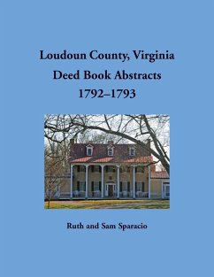Cover Loudoun County, Virginia Deed Book Abstracts, 1792-1793