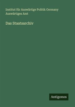 Cover Das Staatsarchiv