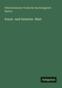 Kunst- und Gewerbe- Blatt Cover Kunst- und Gewerbe- Blatt