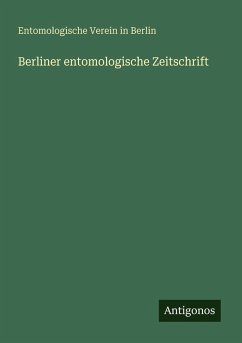 Cover Berliner entomologische Zeitschrift