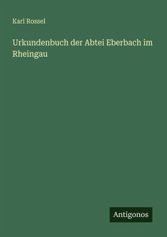 Cover Urkundenbuch der Abtei Eberbach im Rheingau