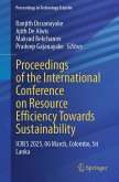 Proceedings of the International Conference on Resource Efficiency Towards Sustainability (eBook, PDF)