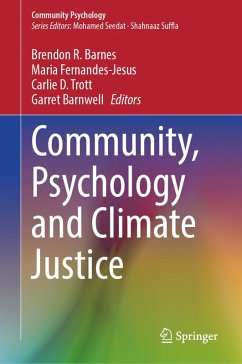 Cover Community, Psychology and Climate Justice (eBook, PDF)