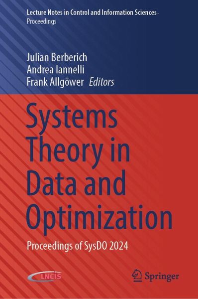 Systems Theory in Data and Optimization (eBook, PDF) Systems Theory in Data and Optimization (eBook, PDF)