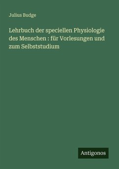 Cover Lehrbuch der speciellen Physiologie des Menschen : für Vorlesungen und zum Selbststudium