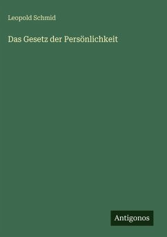 Cover Das Gesetz der Persönlichkeit