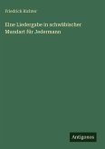 Eine Liedergabe in schwäbischer Mundart für Jedermann Eine Liedergabe in schwäbischer Mundart für Jedermann