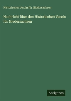Cover Nachricht über den Historischen Verein für Niedersachsen