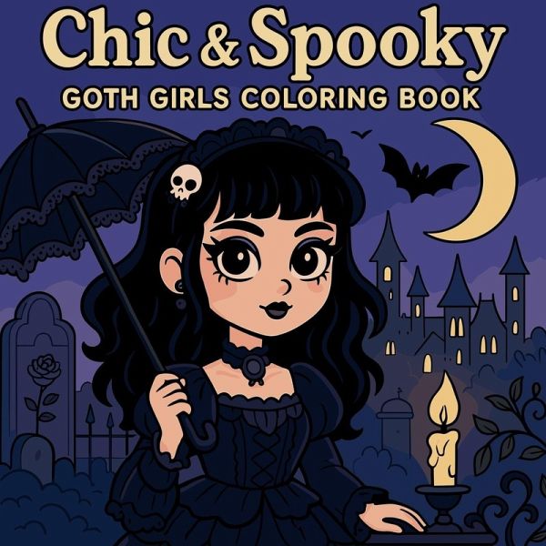 Chic & Spooky - Goth Girls Coloring Book