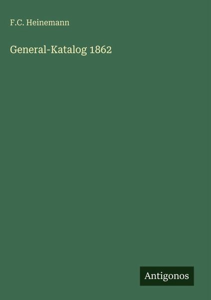 General-Katalog 1862 General-Katalog 1862