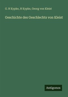 Cover Geschichte des Geschlechts von Kleist