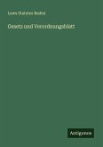 Gesetz und Verordnungsblatt