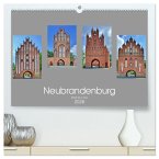 Neubrandenburg - Stadt der 4 Türme (hochwertiger Premium Wandkalender 2026 DIN A2 quer), Kunstdruck in Hochglanz