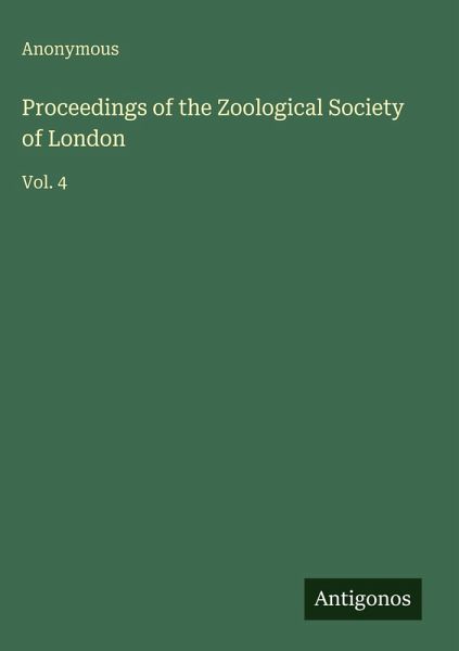 Proceedings of the Zoological Society of London Proceedings of the Zoological Society of London