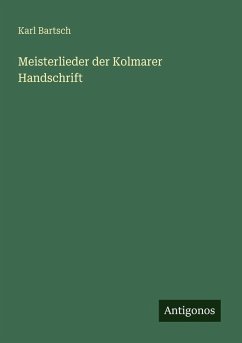 Cover Meisterlieder der Kolmarer Handschrift