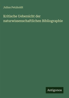 Cover Kritische Uebersicht der naturwissenschaftlichen Bibliographie