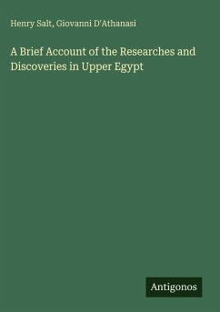 Cover A Brief Account of the Researches and Discoveries in Upper Egypt