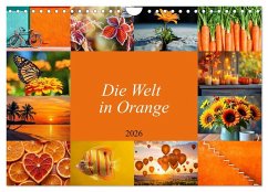 Die Welt in Orange (Wandkalender 2026 DIN A4 quer), CALVENDO Monatskalender Cover Die Welt in Orange (Wandkalender 2026 DIN A4 quer), CALVENDO Monatskalender