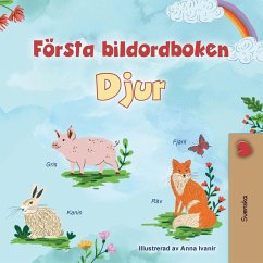 Cover First Picture Dictionary - Animals (Swedish Children's Book)