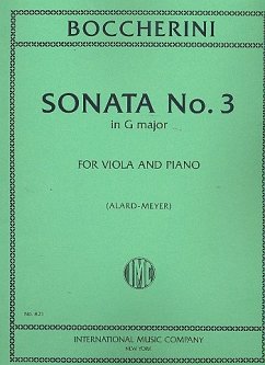 Sonata g major no.3 for viola and piano